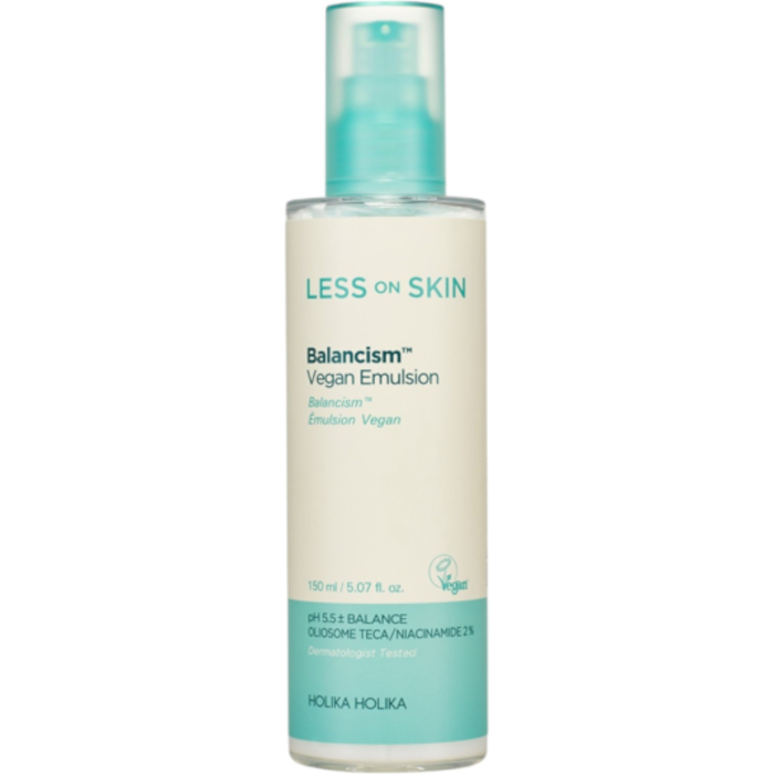 Holika Holika Less On Skin Balancism Vegan Emulsion, Wegańska emulsja do twarzy, 150 ml