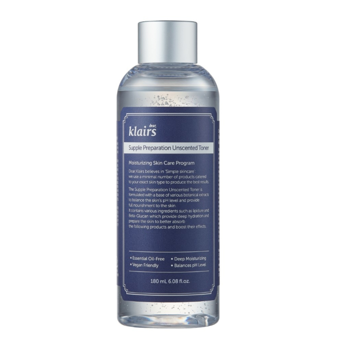 Dear Klairs Supple Preparation Unscented Toner Bezzapachowy tonik do twarzy