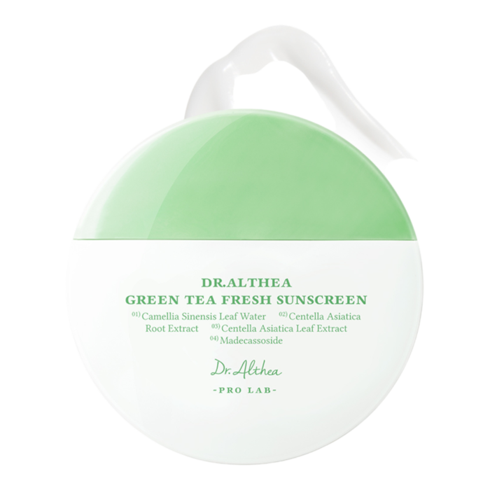Dr. Althea Green Tea Fresh Sunscreen Łagodzący krem przeciwsłoneczny, SPF50+ PA++++