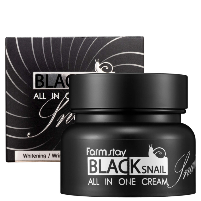Farmstay Black Snail Odżywczy krem do twarzy z ekstraktem ze śluzu ślimaka