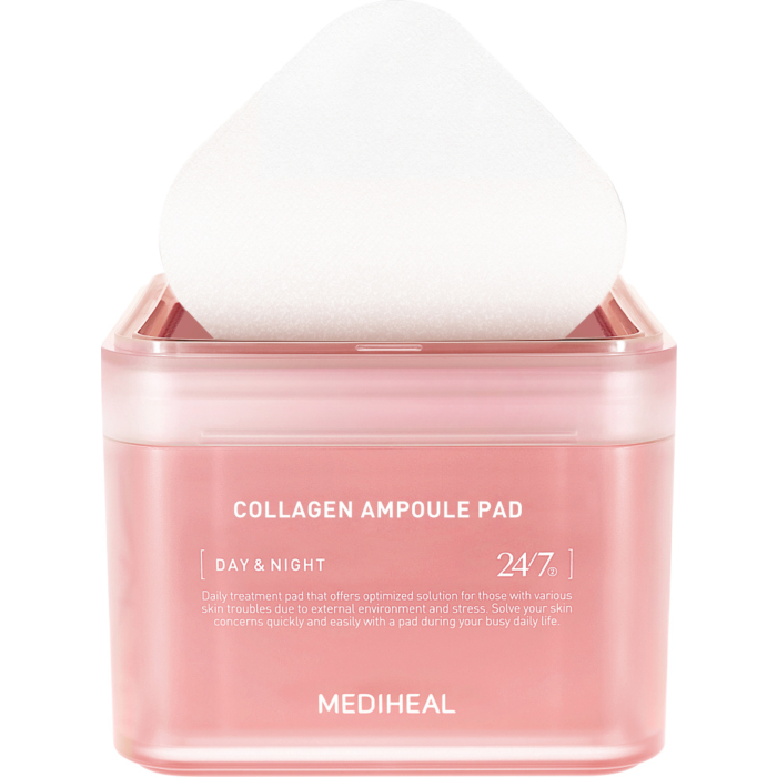 Mediheal Collagen Ampoule Pad, Płatki tonizujące do twarzy z kolagenem