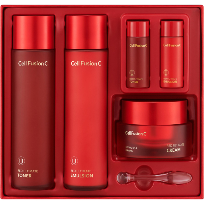 Cell Fusion C Red Ultimate Zestaw: krem 50ml + tonik 150ml + emulsja 150ml