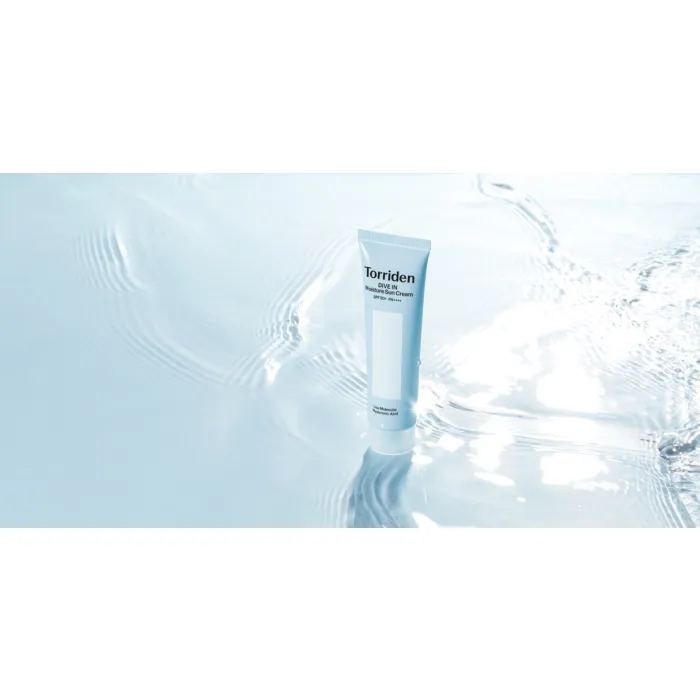 Солнцезащитный крем для лица Torriden Dive-In Watery Moisture Sun SPF 50+, увлажняющий, 60 мл — фото 4