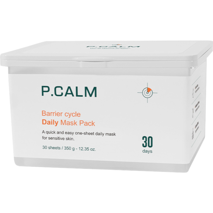P.Calm Barrier Cycle Daily Mask Pack, Zestaw masek w płachcie, 350 g