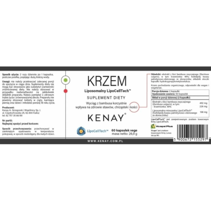 Kenay Krzem Liposomalny LipoCellTech