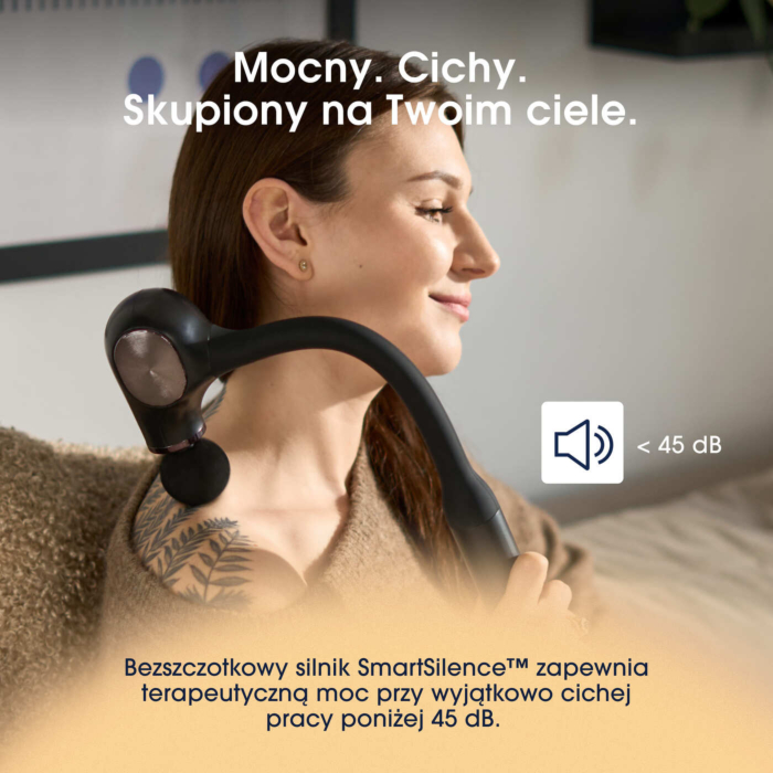ZENT ErgoSense Masażer do pleców i ciała z ergonomicznym uchwytem, masażer perkusyjny