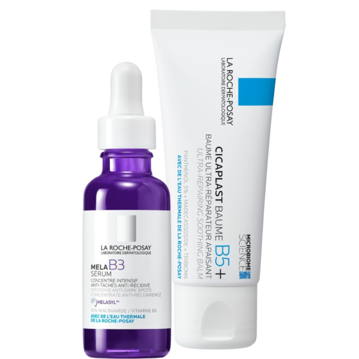 La Roche-Posay Zestaw: Cicaplast Balsam B5+ 40ml + Mela B3 Serum 30ml