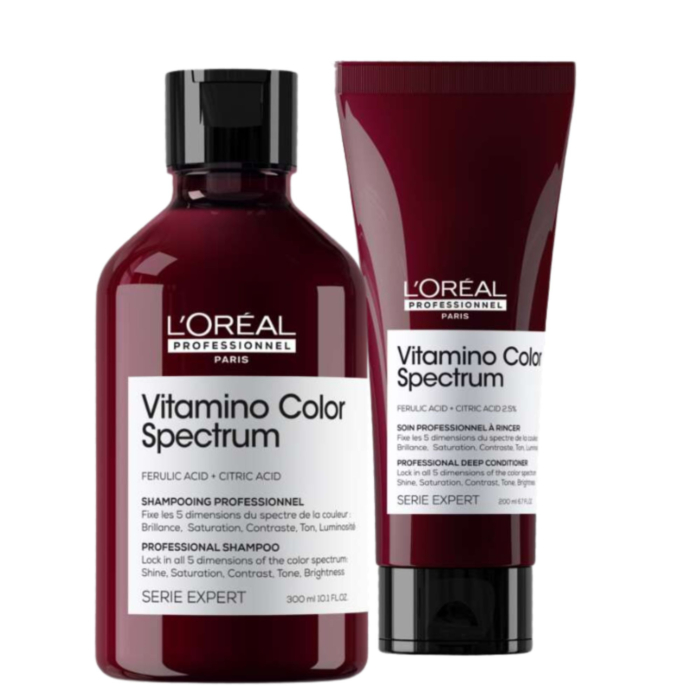 Loreal Professionnel zestaw: Vitamino Color Spectrum Szampon 300ml + Odżywka do włosów 200ml