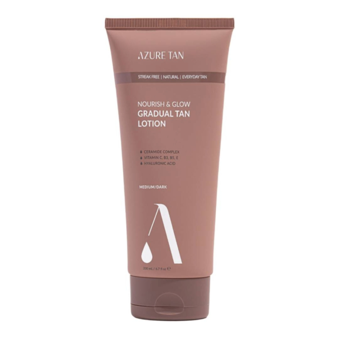 Azure Tan Nourish & Glow Stopniowo opalający balsam do ciała, medium/dark