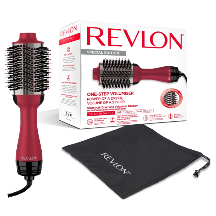 REVLON PRO COLLECTION RVDR5279 Szczotko-suszarka do włosów, tytanowa, z jonizacją