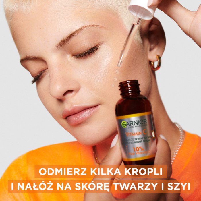 Garnier Skin Naturals Witamina C Rozświetające serum na noc