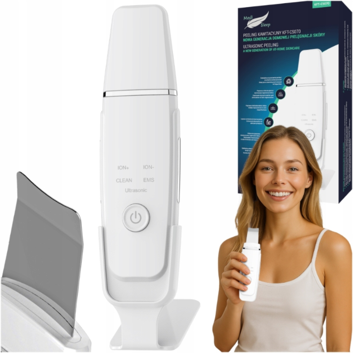 Medi Sleep peeling kawitacyjny bezprzewodowy ems ion ultradźwięki oczyszczanie twarzy