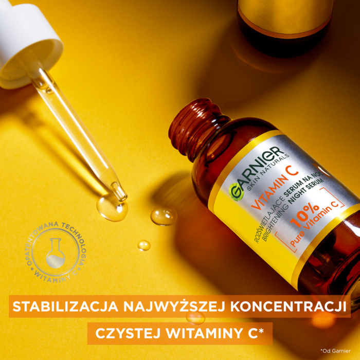 Garnier Skin Naturals Witamina C Rozświetające serum na noc