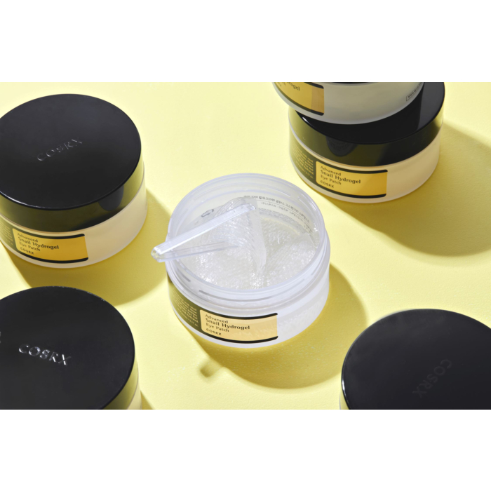Cosrx Advanced Snail Hydrogel Eye Patch, Hydrożelowe płatki pod oczy ze śluzem ślimaka, 60szt