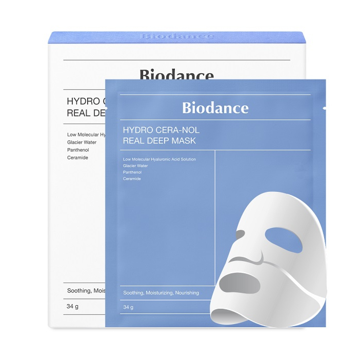 Biodance Hydro Cera-Nol Real Deep Mask, Maska hydrożelowa w płachcie 4 sztuki