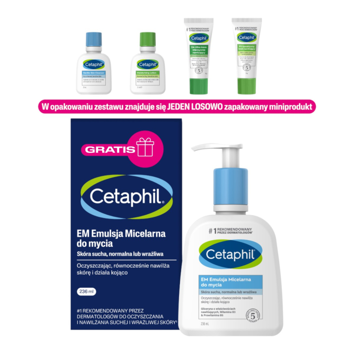 Cetaphil Zestaw: emulsja micelarna do mycia + miniprodukt gratis