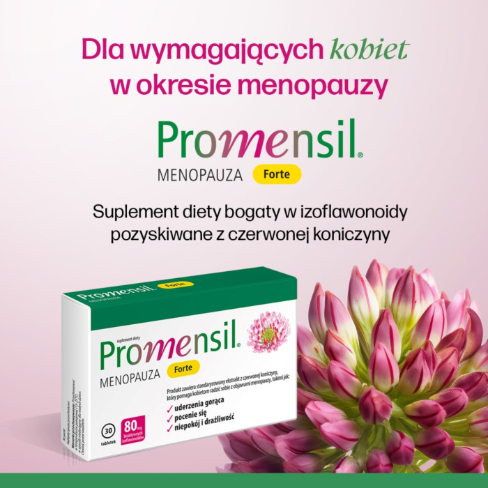 Promensil Forte Preparat łagodzący objawy menopauzy Tabletki, 30 szt.