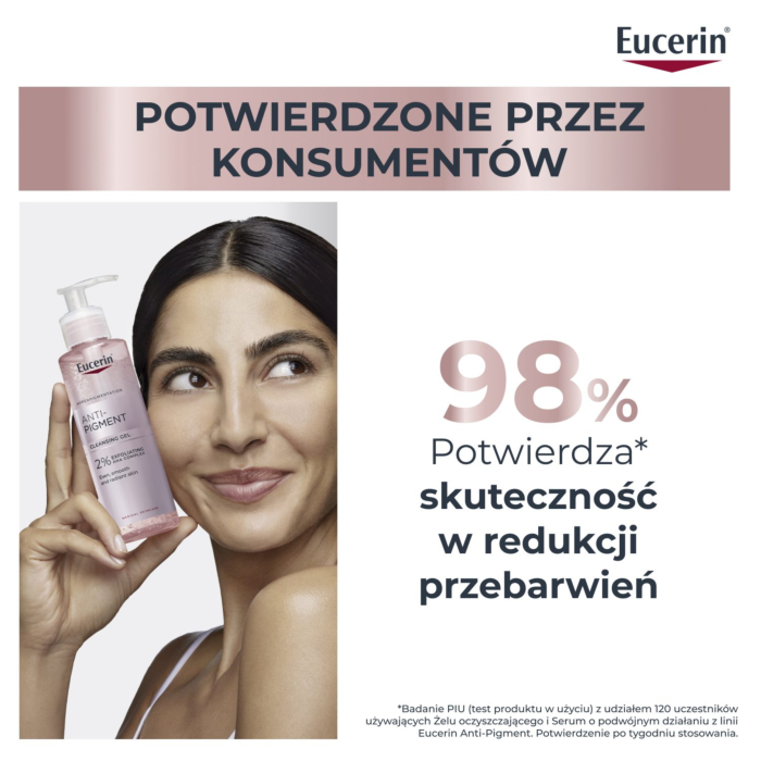 Eucerin Anti-Pigment Żel oczyszczający do twarzy z 2% złuszczającymi kwasami AHA