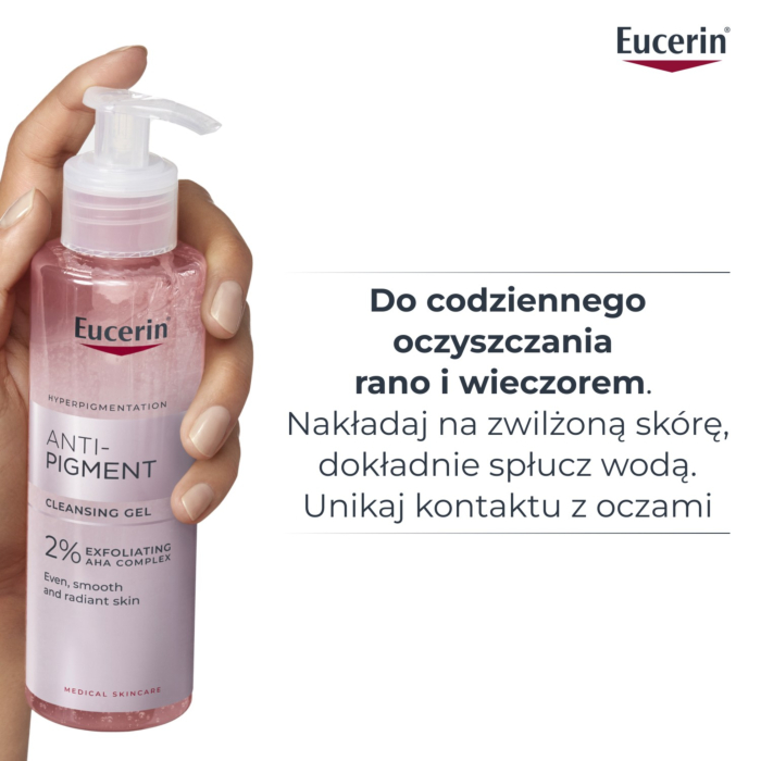 Eucerin Anti-Pigment Żel oczyszczający do twarzy z 2% złuszczającymi kwasami AHA