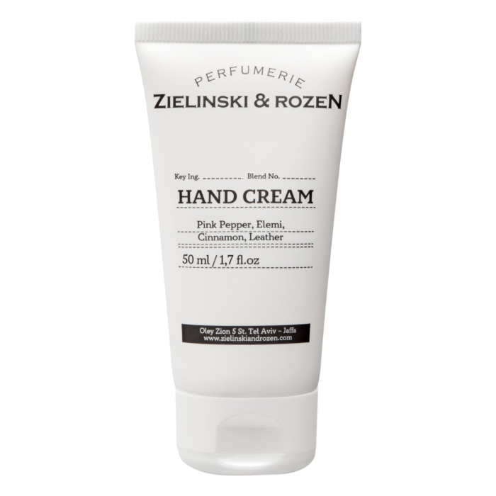 Zielinski & Rozen Krem do rąk Pink Pepper, Elemi, Cinnamon, Leather, 50 ml