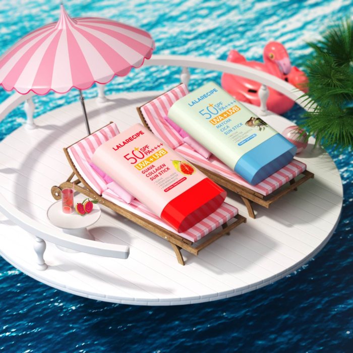 LalaRecipe Matcha Cica Sun Stick Łagodzący sztyft przeciwsłoneczny, SPF50+ PA++++