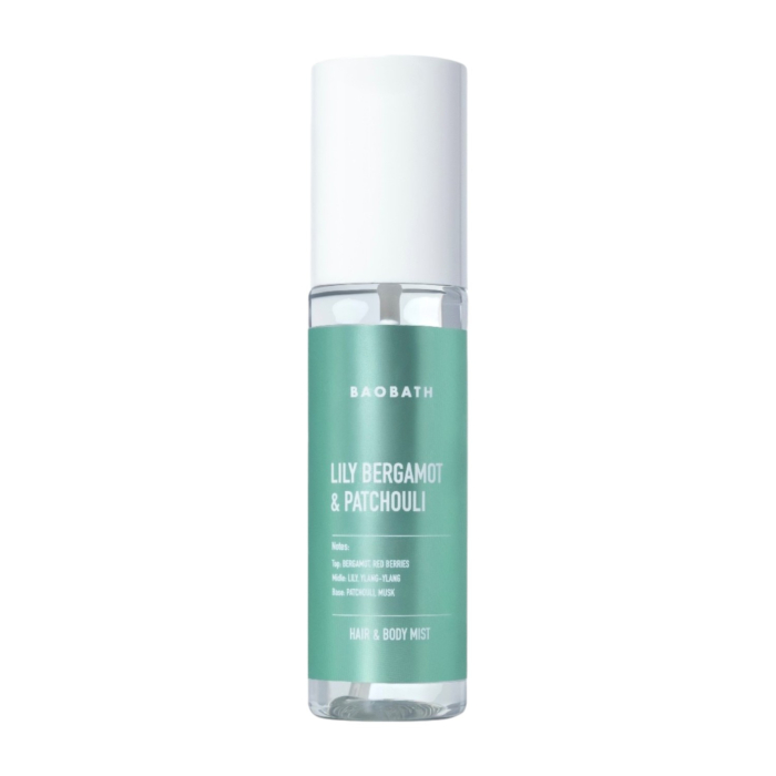 Baobath Mgiełka do ciała i włosów, Lily Bergamot & Patchouli