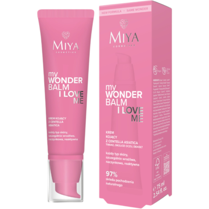 Miya myWONDERBALM I Love Me Krem kojący z centella asiatica, 75 ml