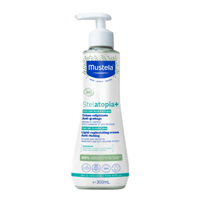 Mustela Stelatopia+ Krem uzupełniający lipidy, 300 ml