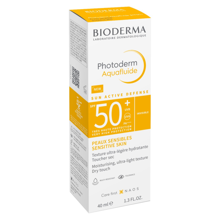 Bioderma Photoderm Aquafluide Ultralekki fluid do skóry normalnej SPF50+, Bezbarwny