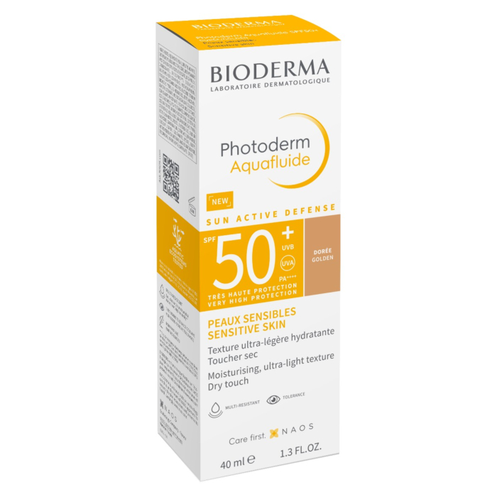 Bioderma Photoderm Aquafluide Ultralekki fluid do skóry normalnej SPF50+, Ciemny