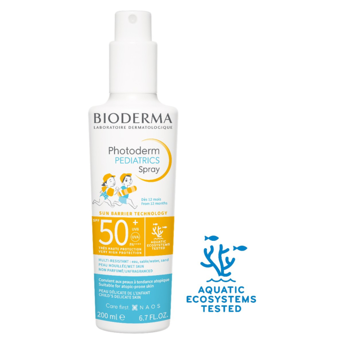 Bioderma Photoderm Pediatrics Niewidoczny nawilżający spray ochronny dla dzieci SPF 50+ / UV 25