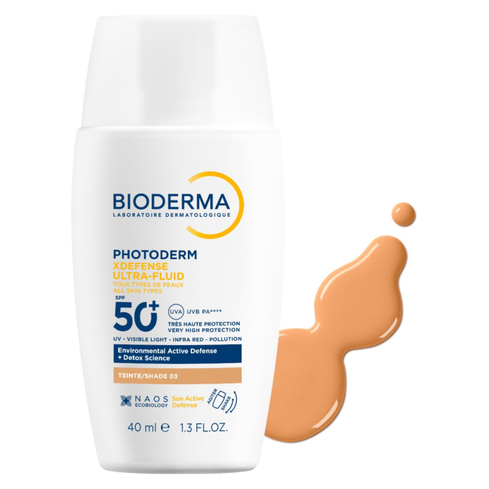 Bioderma Photoderm XDefense Ochronny ultralekki fluid o działaniu detoksykującym SPF 50+, 03