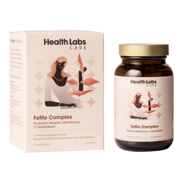 Health Labs FeMe Complex Suplement diety zawierający żelazo i składniki poprawiające jego wchłanianie Kapsułki 
