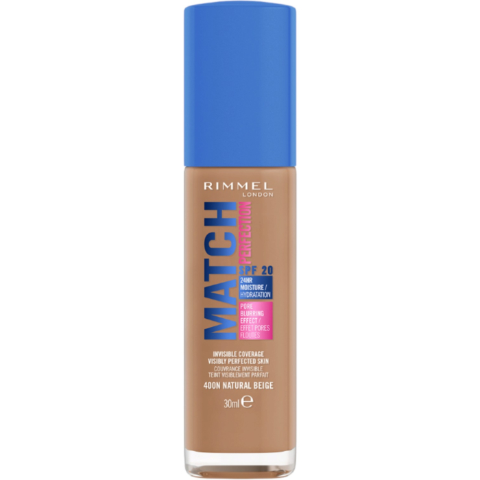 Rimmel Match Perfection Podkład do twarzy, 400N Natural Beige, 30 ml