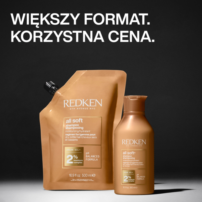Redken All Soft Szampon do włosów Refill, 500 ml