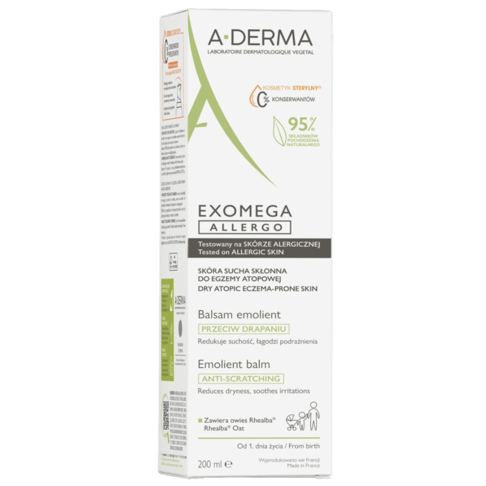 A-Derma Exomega Allergo Balsam emolient, 200 ml