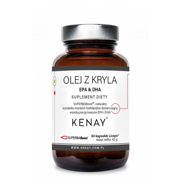 Kenay Suplement diety olej z kryla EPA DHA Superba Boost