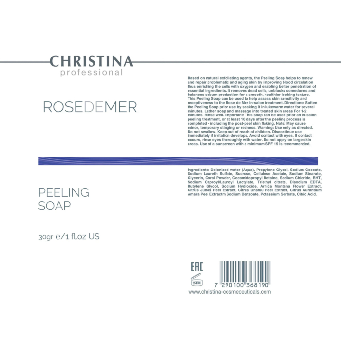 Christina Rose de Mer Peeling Soap Mydło peelingujące ziołowy / koralowy