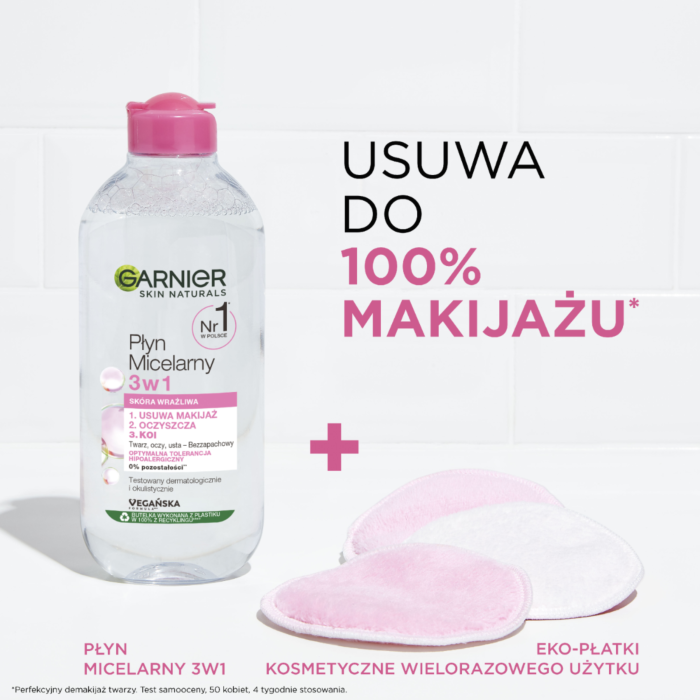 Garnier Skin Naturals Płyn micelarny do skóry wrażliwej 3w1