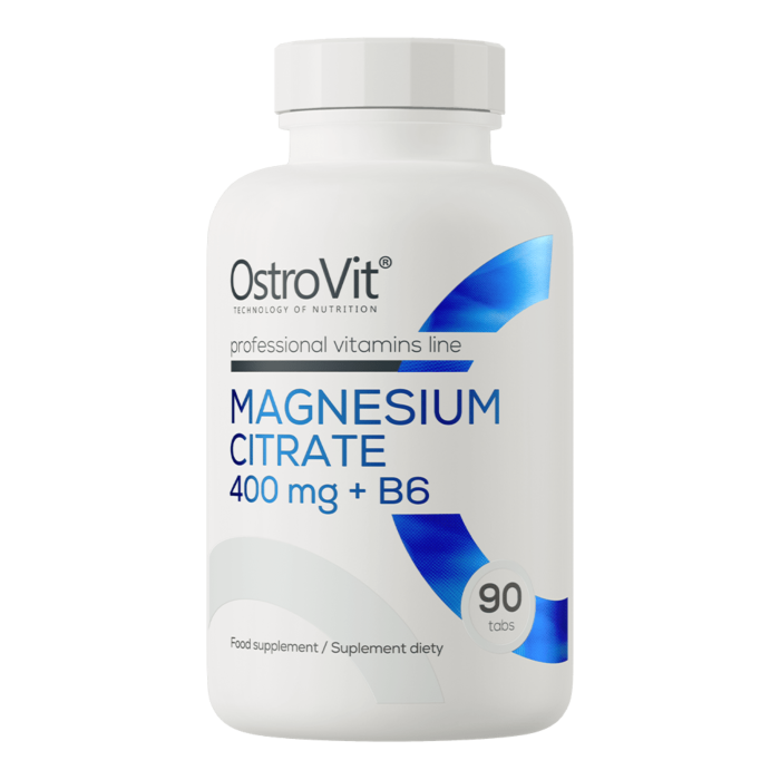 OstroVit Cytrynian Magnezu 400 mg + Witamina B6 90 tabs