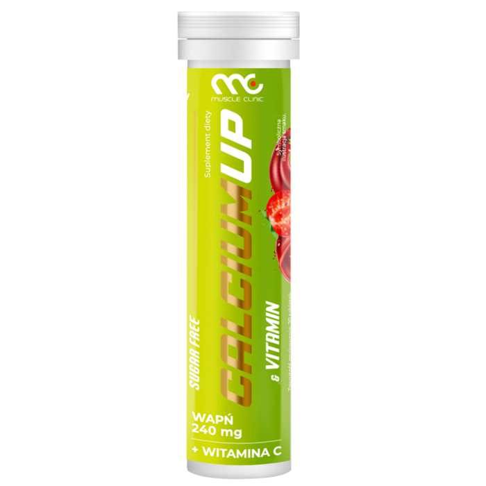 Muscle Clinic Calcium.UP – wapń + witamina C, 20 tabletek musujących