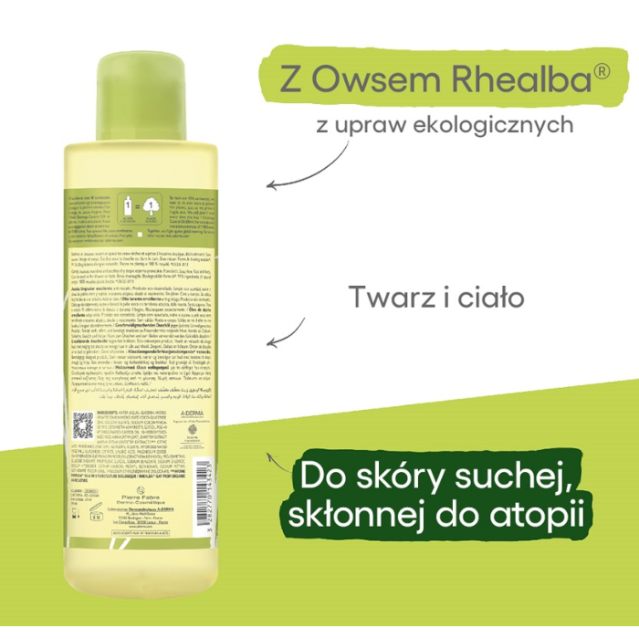 A-Derma Exomega Control Olejek-emolient pod prysznic, 500 ml