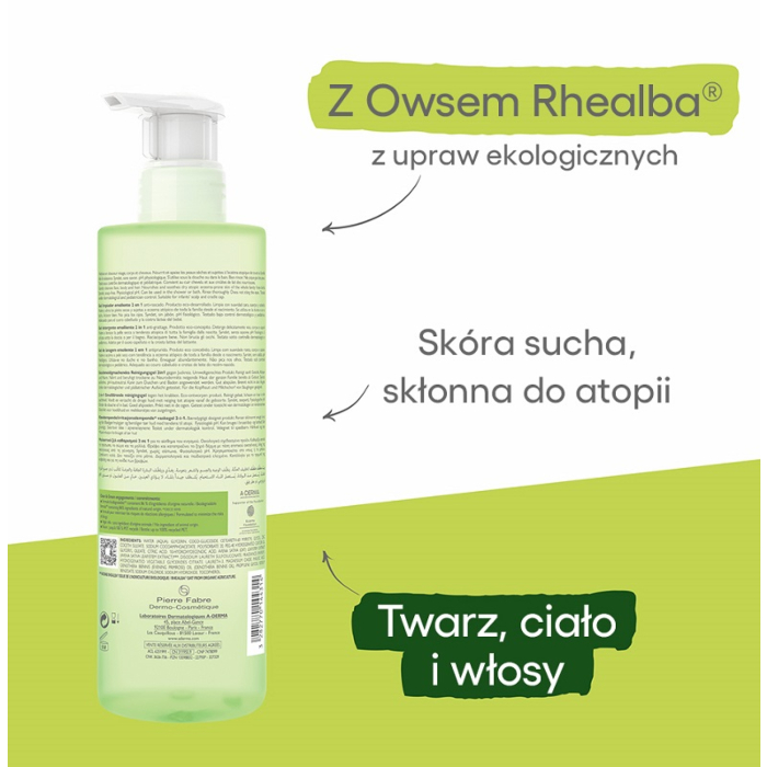 A-Derma Exomega Control Żel-emolient do mycia 2w1