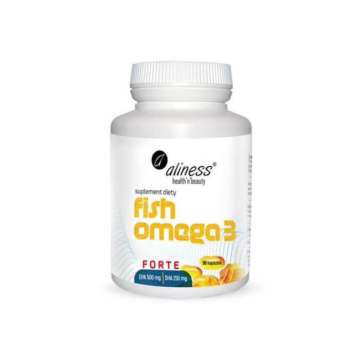 Aliness Fish Omega 3 Forte, Naturalny olej rybii, Kapsułki