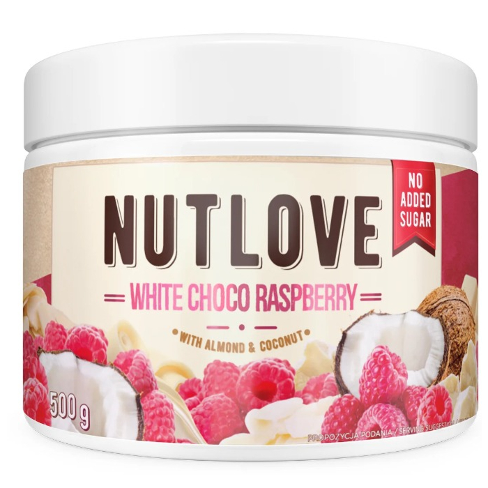 Allnutrition Nutlove White Choco Raspberry - krem 500 g