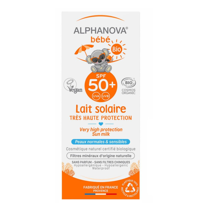 Alphanova Bebe Przeciwdo opalania Spray o Wysokim Filtrze SPF 50+ 
