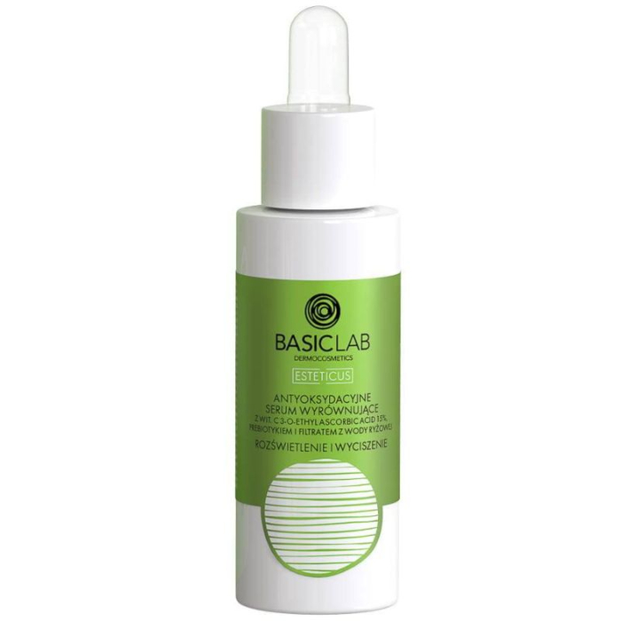 BasicLab Esteticus Antyoksydacyjne serum wyrównujące z witaminą C 15%, 30 ml