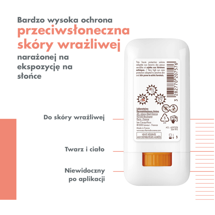Avène Sunsistick KA Sztyft ochronny SPF50+