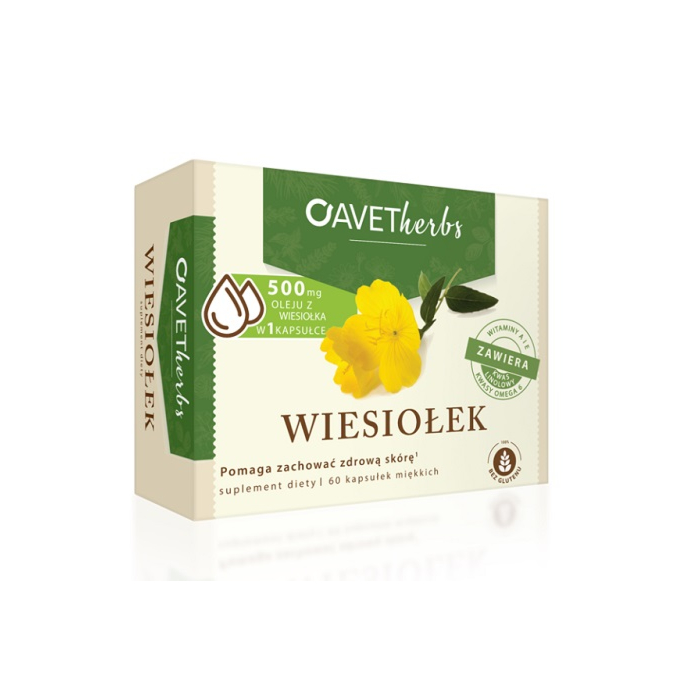Avet Herbs Wiesiołek, Olej z nasion wiesiołka, Kapsułki
