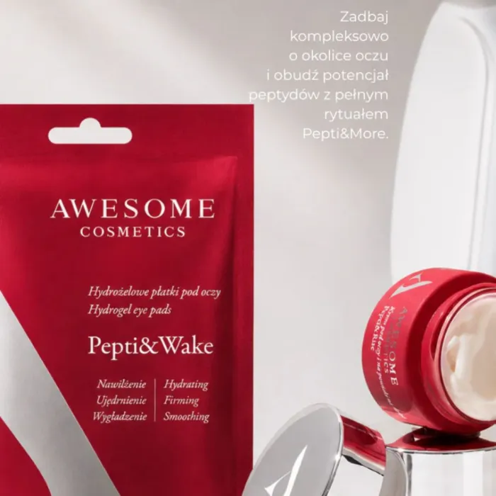 Гидрогелевые патчи для кожи вокруг глаз Awesome Cosmetics Pepti&Wake, с пептидами, 2 шт — фото 5